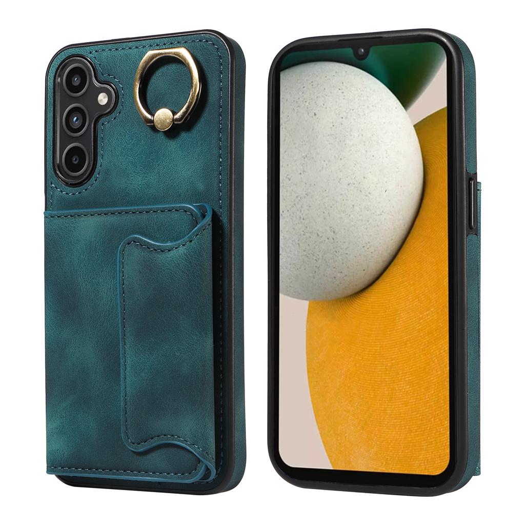 For Samsung Galaxy A15 (4G),Samsung Galaxy A15 5G Ring Bracket Card Holder Slots Cover Phone Case