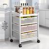 Yunsro Slim 4-Tier Pull-Out Kitchen Storage Cart