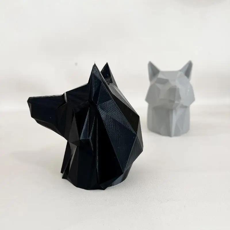 Individuelle Anhängerkupplungsabdeckung Wolfsform 3D-gedruckte Kugelkappe Rostschutz für Aufnahmehülse Zubehör