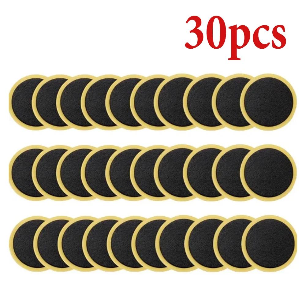 50 30 20 10PCS Bicycle Glue Free Tire Patches Quick Repair Tyre Protection Adhesive Drying Bike Tool