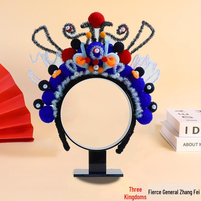 DIY Peking Opera Headband & Hair Accessories Kit for Dragon Boat Festival Team-Building Activity