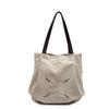 Casual large capacity bag women's fashion shoulder bag simple and versatile canvas tote bag college student class bag commuting