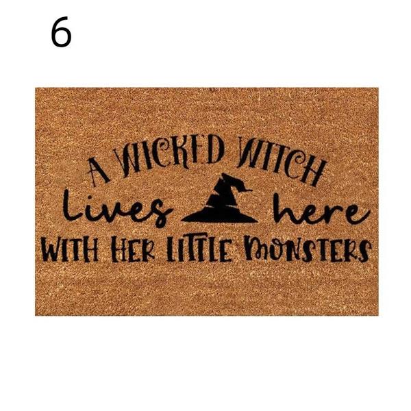 Halloween Home Decoration Atmosphere Mat Entrance Door Mat Kitchen Clown Floor Mat Entrance Mat