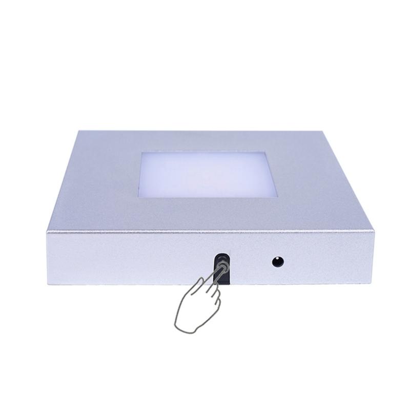 Jewelry Display and Home Atmospheres LED Touch Control Crystals Lamp Base with Adjustable Light and Portable Designs