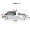 Námořní lano Svorka mušle, 18 X 82mm Námořní třída 316 Nerezová ocel Svorka mušle Pro lano 3 až 6mm Hardware lanové svorky Námořní Kajakové příslušenství