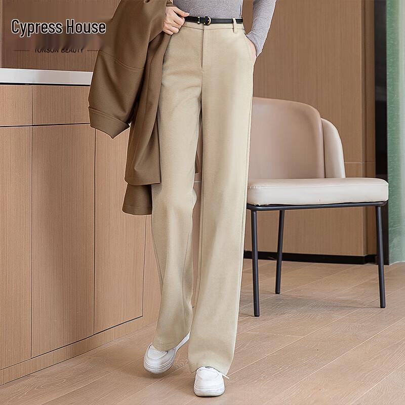 

Women s High-Waist Straight Leg Casual Trousers L
