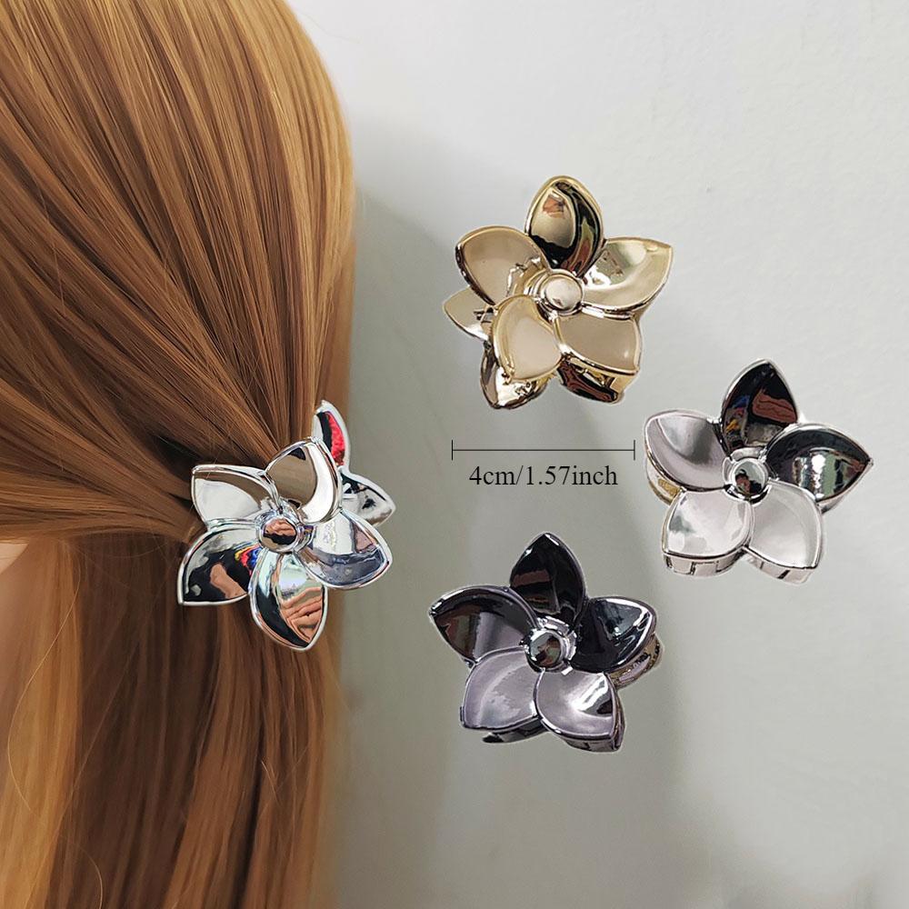 

3 шт. Европейские и американские пластиковые заколки-крабы для волос ярких металлических цветов для женщин, девушек, винтажные корейские заколки для волос, аксессуары для волос