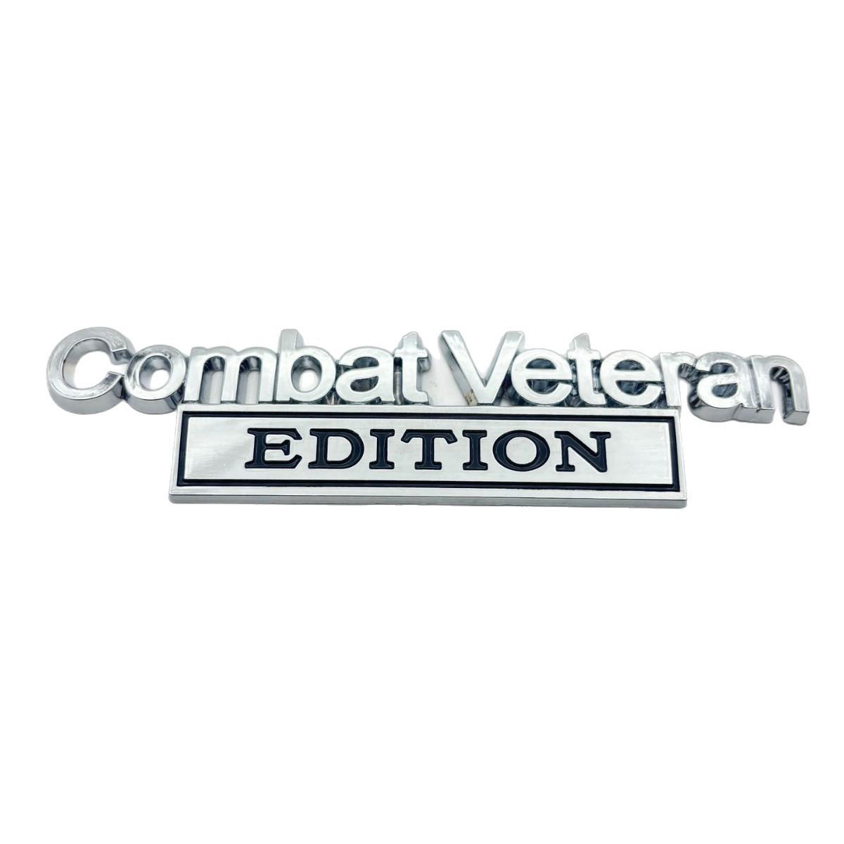 

Combat Veteran Metal Car Emblem - Edition Tail & Body Sticker срібний/чорний