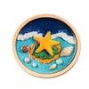 3D Starfish Shell Refrigerator Magnet Resin Ocean Beach Fridge Magnet Coastal Home Kitchen Office Whiteboard Locker Magnetic