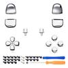 eXtremeRate Replacement for PS5 Controller Share Optional Face Chrome Full Button Set for PlayStation 5 Controller Not D-Pad (BDM-010 & 020), R1, L1,