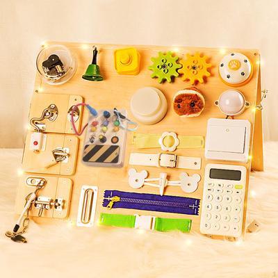 Toy Busy Board Toggle Switch Developmental for Preschool Kids