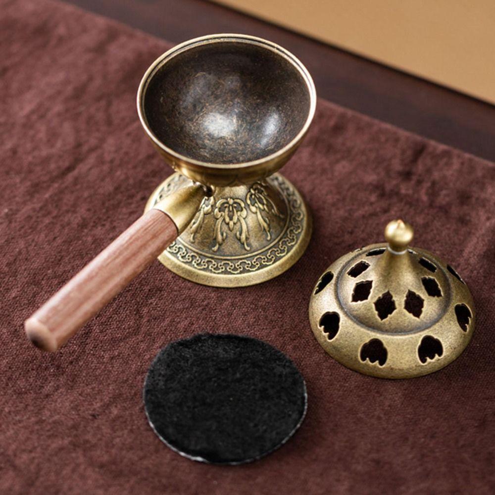 Elefant Glück Sandelholz Räuchergefäß Dreibeiniger Ofen für Teezeremonie Heimdekoration