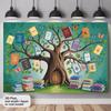 Book Tree Photo Booth Backdrop, School Reading Week & Library Party Decor
