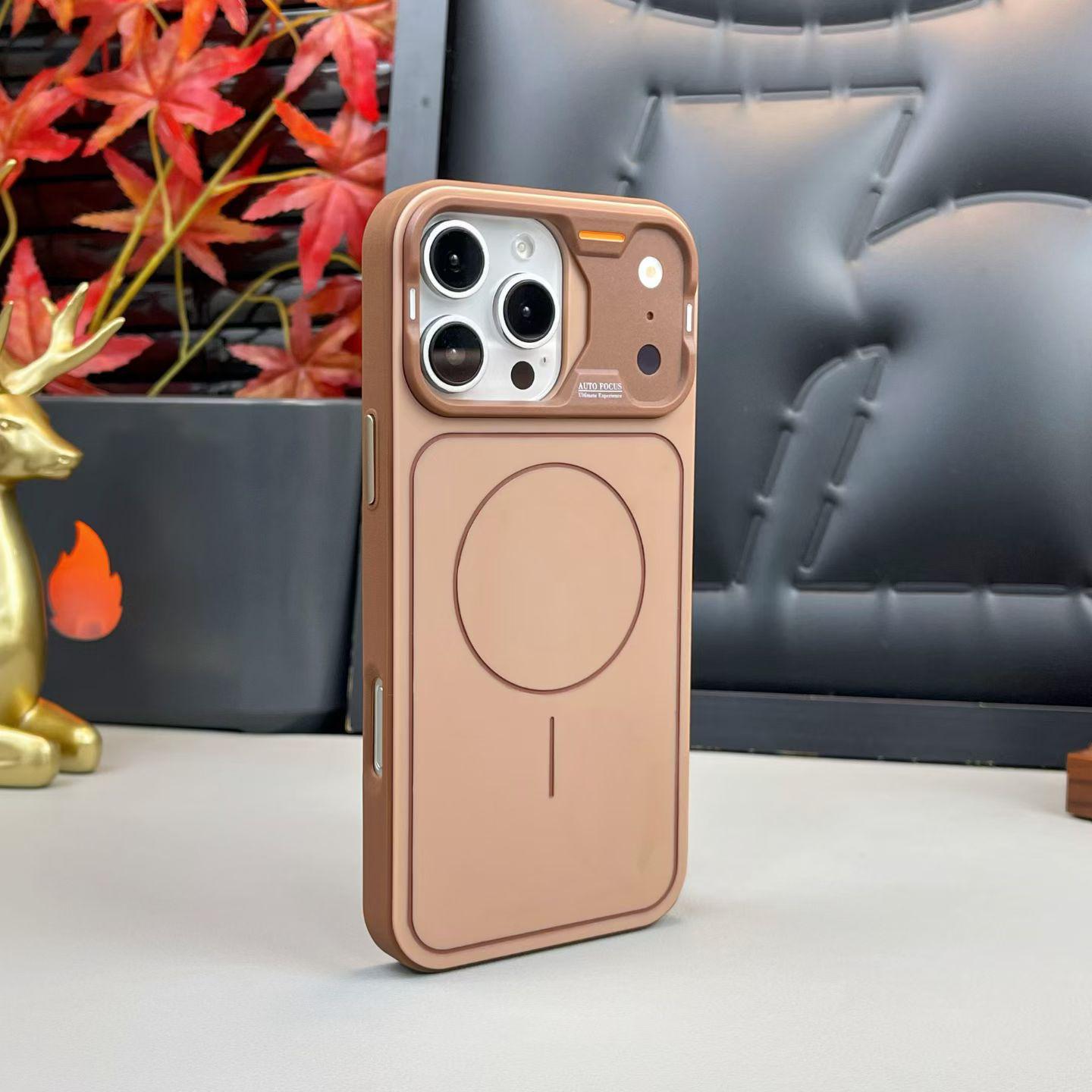 

Instantly Transformable iPhone 17 Pro Max Case, Dual-Tone Soft-Touch Matte Finish, Full Coverage Magnetic Protection for iPhone 16. iPhone 17 хакі