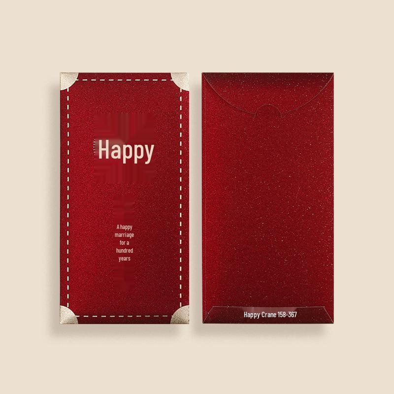 Chinese Glitter Wedding Red Envelope for New Marriage Gift