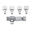 5Pcs 1/8 Interface Quick Connector Quick Connect Portable Airbrush Fitting Stable Durable Adapter Plug Compressor Connect