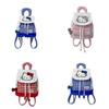 Pattern Checkered Drawstring Handheld Flip Cover Children Backpack
