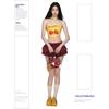 Ballet Girl-style Burgundy Cake Skirt Lace Spliced Half-body New Puffy Miniskirt Pants