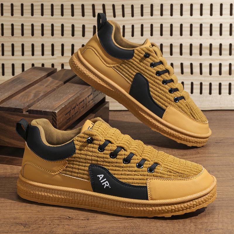 

Winter student velvet casual versatile cotton shoes cover feet outdoor tooling shoes retro men s trend shoes 39 хакі