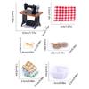 1Set 1:12 Dollhouse Miniature Sewing Machine Scissor Cloth Storage Box Furniture Sewing Scenes Decor Toy Doll House Accessories