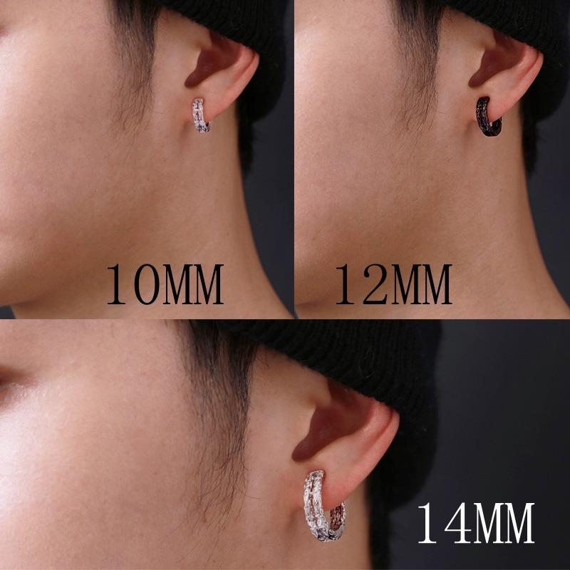 Retro Painless Ear Clips Without Ear Holes for Women with A Sophisticated Style, Small-sized Ear Bone Clips for Men, Trendy Earrings, Fake Ear Studs