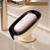 Luxury Punch-Free Suction Cup Soap Dish Holder for Bathroom Countertop
