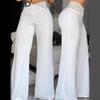 Women's Fashion Casual Solid Color Print Pants & Capris