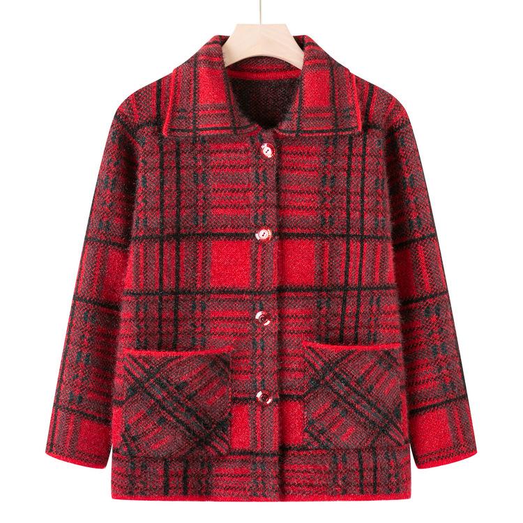 

Бабушка носит новые свитера весной и осенью, а мамы среднего и пожилого возраста носят осенние толстые свитера, кардиганы и куртки для пожилых женщин. 4XL