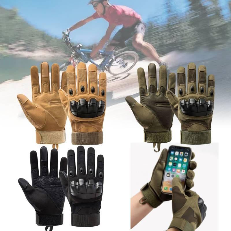 Tactical Black Half Finger Gloves For Outdoor Sports Durable Anti-slip Protection For Cycling And Fitness