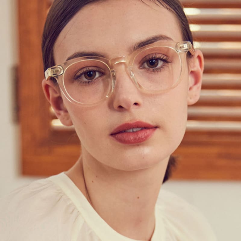 DAYWALKER Zeiss Lens Unisex Blue Light Blocking Horn-Rimmed Glasses HENRY C15