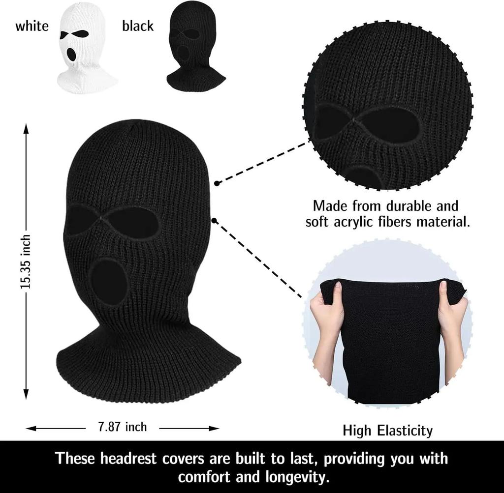 Funny Internet Celebrity Car Seat Headrest Cover Mask with Personality Hat for Special Car Decor.