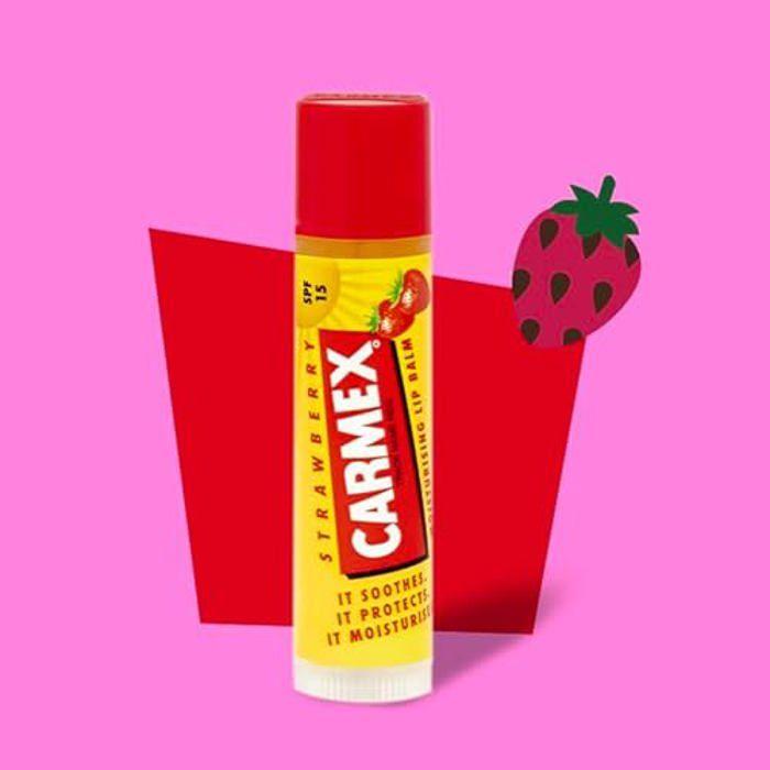 Soin des lèvres - CARMEX - Carmex Strawberry Moisturising Lip Balm - SPF 15 - Couleur Fraise - 0,05 L