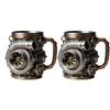 Automotive Themed Resin Cup For Hot Drink Or Decoration Elegant Coffee Drinkware with Handle For Car Lover