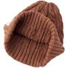 Mizuno Breath Thermo Outdoor Cable Knit Brown B2JWC530 Cap, Heat-Generating Material, Heather,