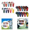 10x Golf Iron Headcovers Travel Portable Golfing Supplies Modern Golfer Gift Universal Wear Resistant Lightweight PU Protectors