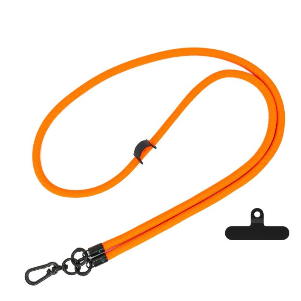 New With Patch Phone Lanyards Adjustable 8mm Thick Phone Strap Lanyard Anti-lost Lanyard оранжевый