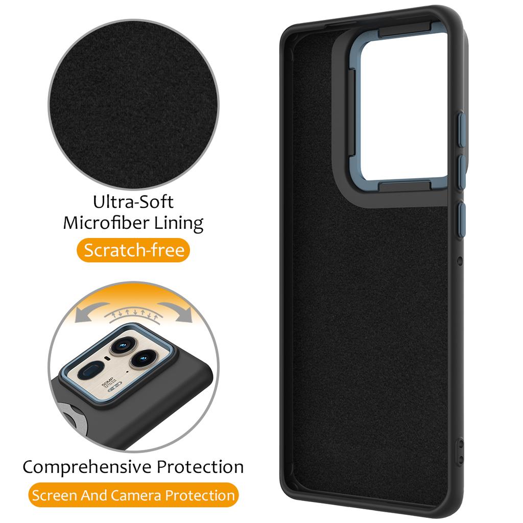 For Motorola Moto X50 Ultra 5G/Motorola Edge 50 Ultra 5G Magnetic Case Rotating Ring Kickstand TPU + PC Back Cover