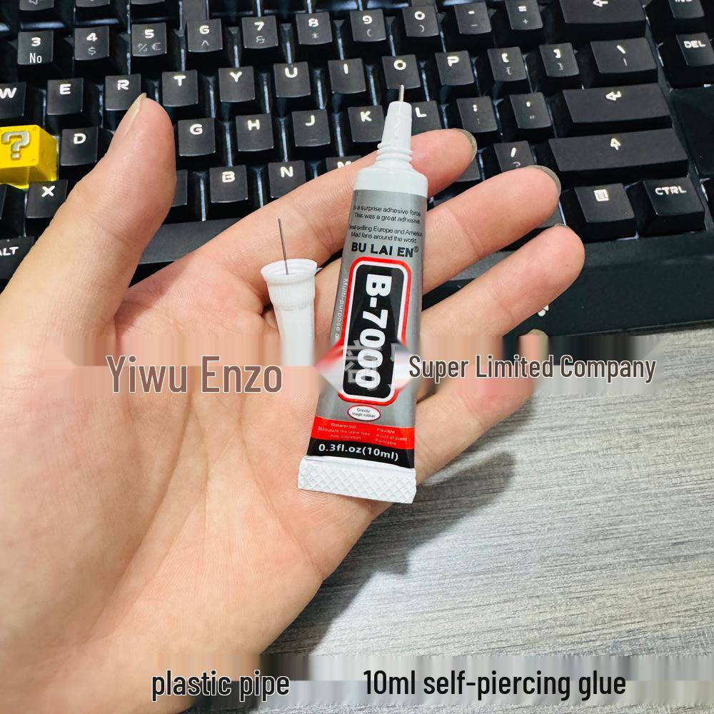 B7000 Mobile Phone Screen & Case Adhesive with Needle Applicator for Rhinestones & Jewelry.