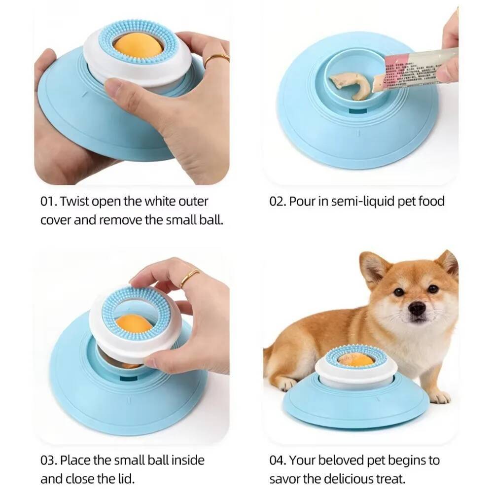Pets Lick Toys Tray Interactive Dog Toys Slow Feeder Food Dispenser For Puppy Training Enrichment Cat Feeding Crate Pet Supplies