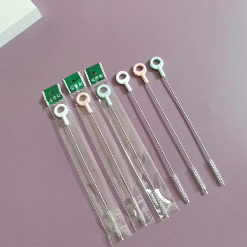 Portable Style Straight Scrub Brush Stainless Steel Cleaner For Tight Gaps Kitchenware Drinkware Bathroom Accessories