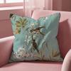Lovely Bird Pattern Cushion Cover Multi-Scene Pillow Cover for Home & Car - Reversible, Soft & Durable for Daily Use