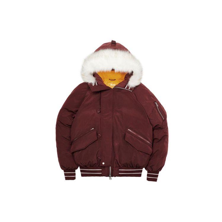 Palace Ultimo Series P-2B Short Parka Unisex Jacket Burgundy P21JK024