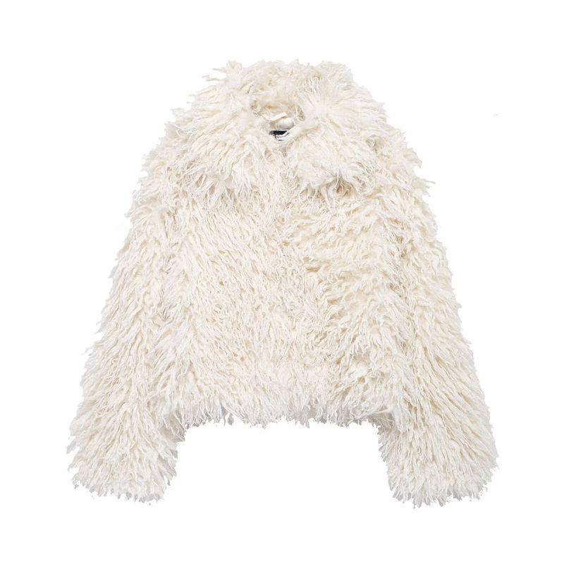 Kaslead New Arrival Women's Clothing Fashion Style Fashion Minimalist Artificial Fur Effect Outwear 4341773