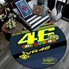 VR46 pattern round rug,Carpet Rug for Living Room Bedroom Playroom ,Non-slip Floor Mat,Holiday Gifts and Birthday Gifts.