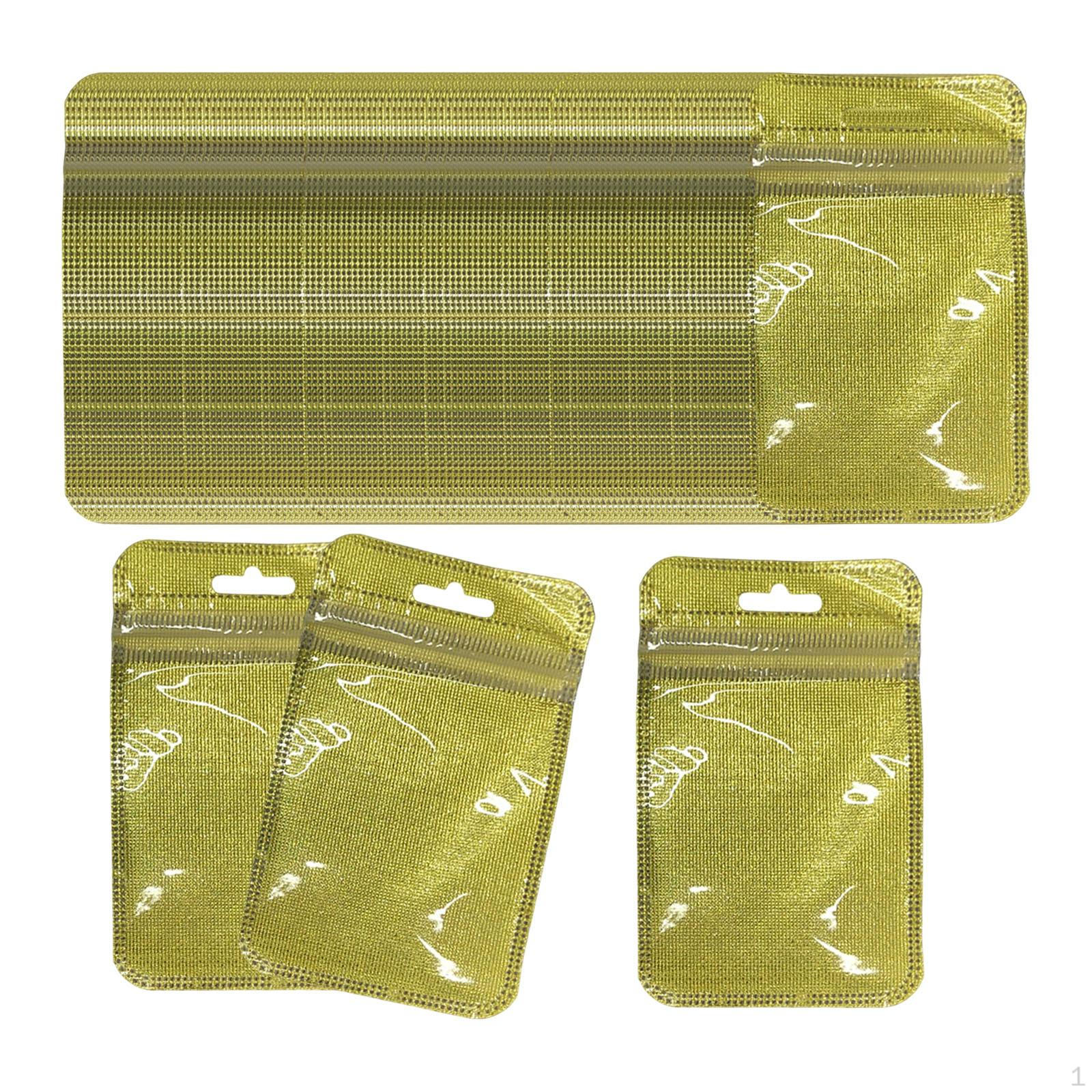 100 Bags Mini Zip Poly Craft Supplies Storage Organizer for Jewelry Beads Earrings золотой 678₽
