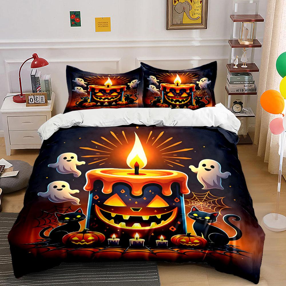 Glowing haunted charm Bedding sets Duvet cover sets Duvet covers Pillowcases(1*Duvet Cover 2*Pillowcases without duvet insert)