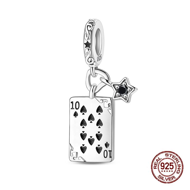 100% 925 Silver Tarot Collection Pendant DIY Hourglass Beads Fit Pandach Original Bracelet Women Jewelry Birthday Gift