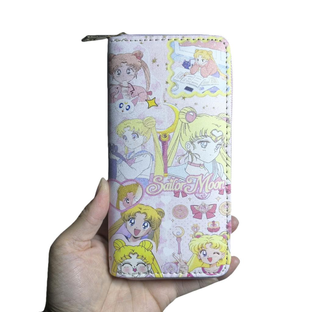 Japanische Sailor Moon Lange Reißverschluss Geldbörse Mädchen Geldbörse
