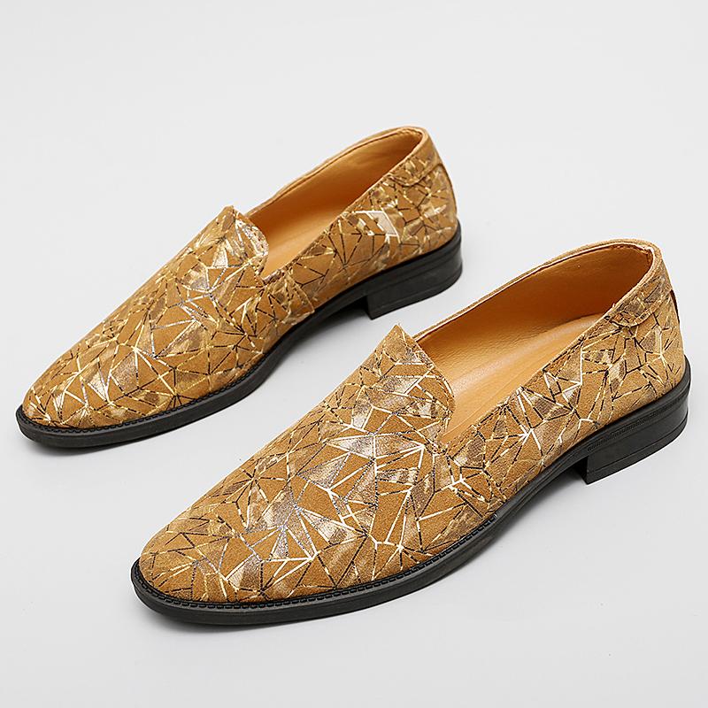 Shiny Loafers Men Fashion Mocassin Comfy Leather Flats Casual Shoes Slip-On Driving Walking Shoes Italian Style Male Boat Shoes