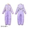 Fröhlicher Schnee Kombi Skianzug mit Einhorn-Print Größe 120cm Kinder Mädchen, Overall, Lavendel, (n25579)